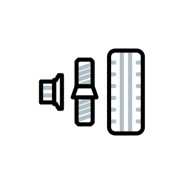 WHEEL STUDS & NUTS FRONT